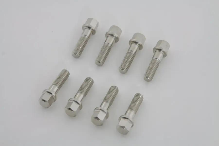 V-Twin Nickel Plated Tappet Block Screw Set (Part Number 8605-16T) by V-Twin