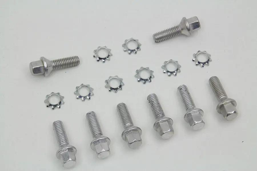Colony Cadmium Tappet Block Screw Set for Harley Davidson EL and FL Models by Colony