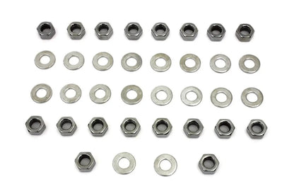 Colony Chrome Rocker Box Hex Nuts for Harley Davidson FL (1966-1975) by Colony