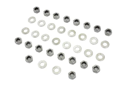 Colony Chrome Rocker Box Hex Nuts for Harley Davidson FL (1966-1975) by Colony