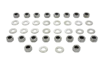 Colony Chrome Rocker Box Hex Nuts for Harley Davidson FL (1966-1975) by Colony