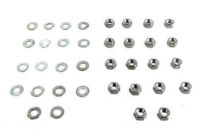 Colony Cadmium Rocker Box Hex Nuts for Harley Davidson FL Models (1966-1975) by Colony