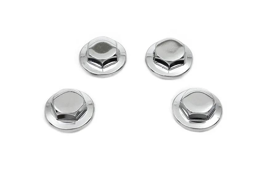 Colony Chrome Rocker Shaft End Caps for Harley Davidson FL 1971-1980 by Colony