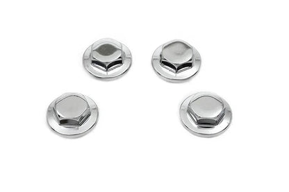 Colony Chrome Rocker Shaft End Caps for Harley Davidson FL 1971-1980 by Colony