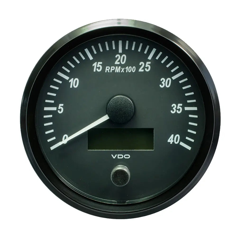 VDO SingleViu 4-Inch Tachometer (Part Number: A2C3832800030) - 4000 RPM with J1939 CAN Support