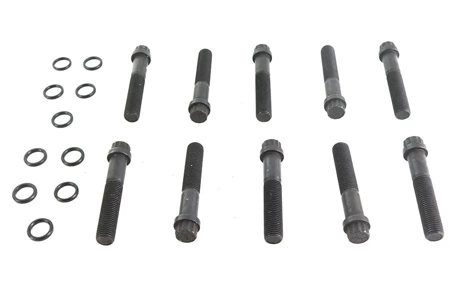 Colony Cylinder Head Bolt Set 12 Point Black for Harley Davidson FL (1948-1957) by Colony