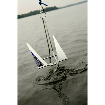 Panther Products Water Spike Anchor for 22 to 35 ft Boats - 1/4 inch Steel Collapsible Anchor