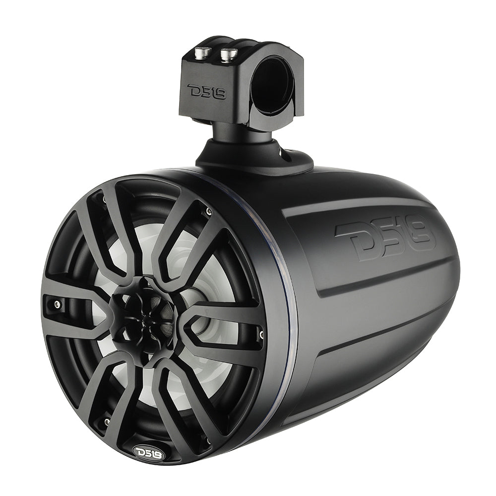 DS18 X Series Hydro 8-Inch Wakeboard Tower Speaker with RGB LED Light - 375W - Matte Black