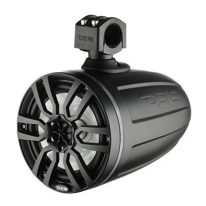 DS18 X Series Hydro 8-Inch Wakeboard Tower Speaker with RGB LED Light - 375W - Matte Black
