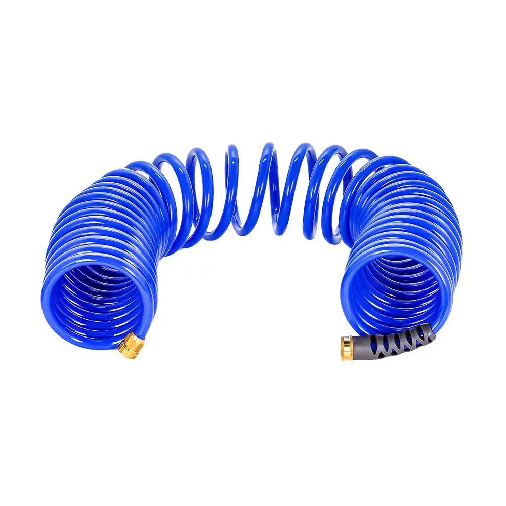 Camco 40-Foot Coil Garden and Marine Hose with Rust-Resistant Brass Fittings by Camco