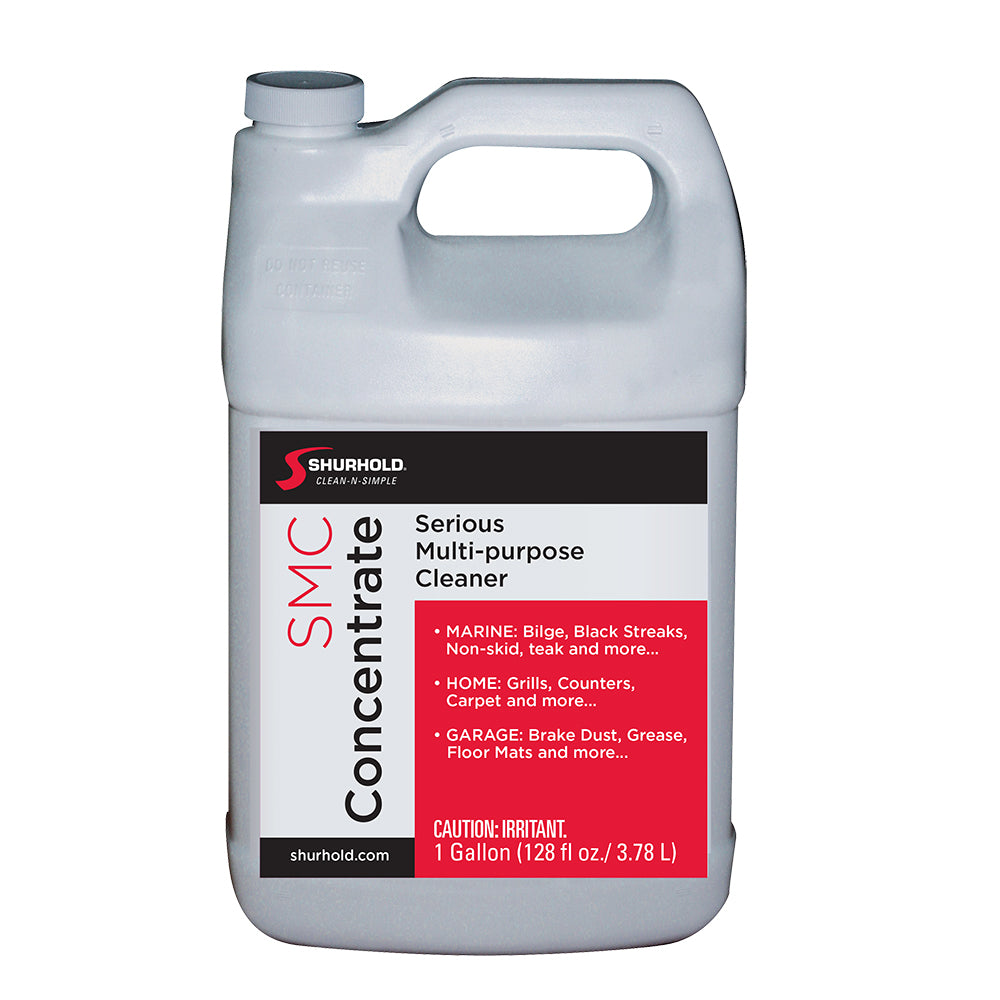 Shurhold Series Multipurpose Marine Cleaner SMC Concentrate - 1 Gallon for Vinyl, Fiberglass, Carpet, and More