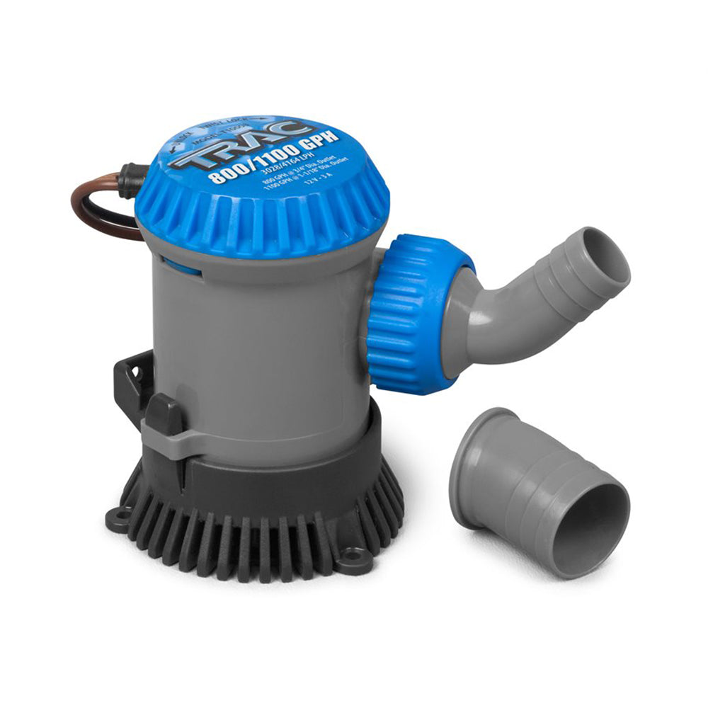 TRAC Outdoors Bilge Pump 69301 - 800/1100 GPH Non-Automatic Watercraft Pump