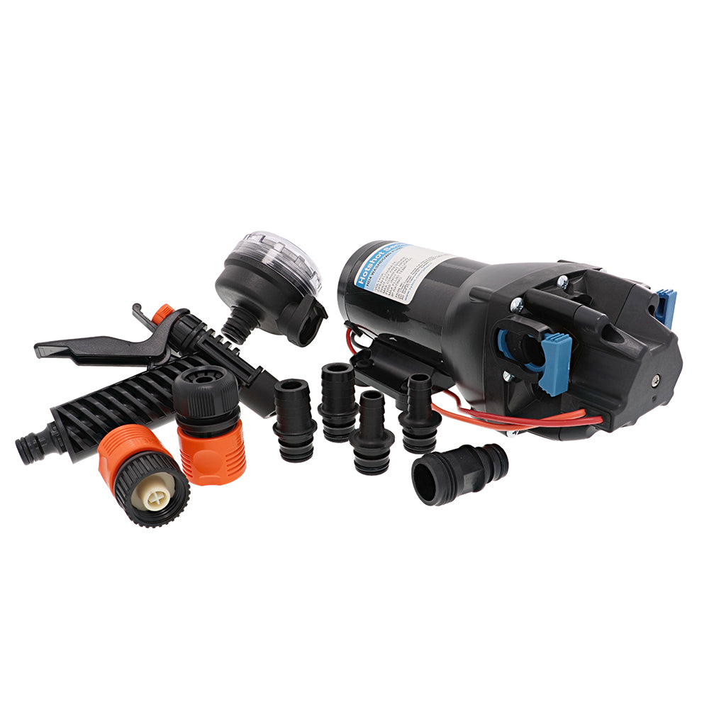 Jabsco HotShot HD4 12V Heavy Duty Washdown Pump – 4 GPM at 60 PSI