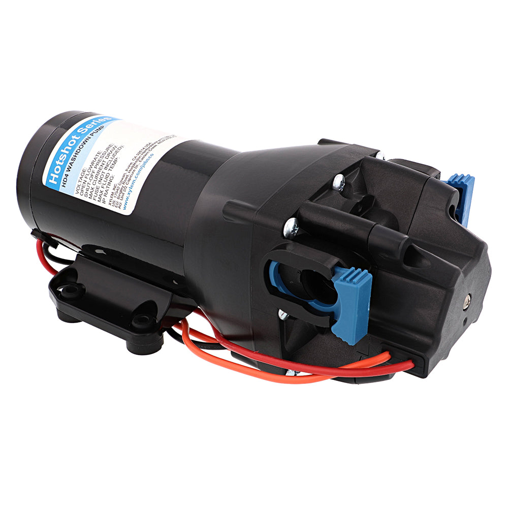 Jabsco HotShot HD4 Heavy Duty Washdown Pump with 25' HoseCoil - 12V, 4 GPM, 60 PSI