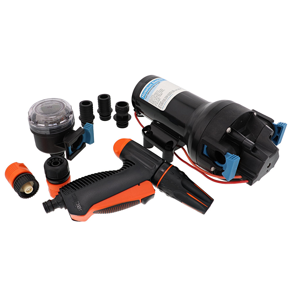 Jabsco HotShot HD6 12V Heavy Duty Washdown Pump – 6 GPM, 70 PSI, Part P601J-219N-3A