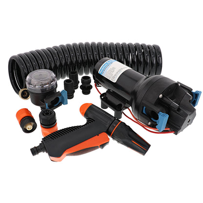 Jabsco HotShot HD6 Heavy Duty Washdown Pump with 25' HoseCoil - 12V, 6 GPM, 70 PSI