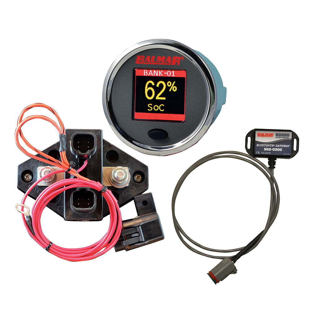 Balmar SG210 Battery Monitor Kit with Display Shunt Gateway for Accurate Battery Management