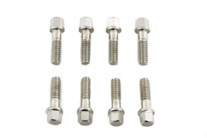 V-Twin Tappet Block Screw Kit Nickel Plated for Harley Davidson FL Models