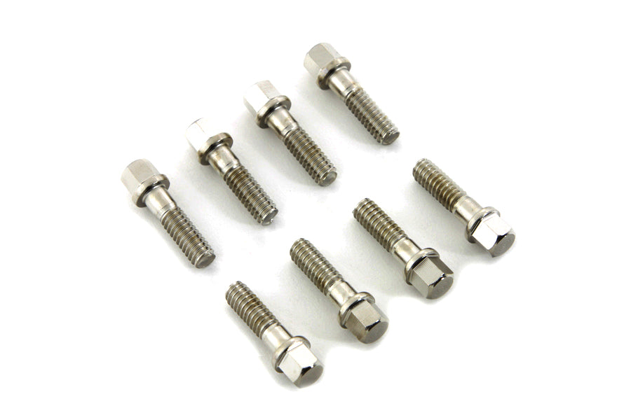 V-Twin Tappet Block Screw Kit Nickel Plated for Harley Davidson FL Models