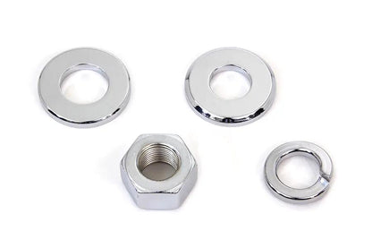 Colony Chrome Rear Axle Nut Kit for 3/4 Inch Axles - Fits Harley Davidson FX 1973-1982 by Colony