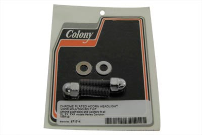 Colony Headlamp Visor Mount Kit Acorn for Harley Davidson XL Models