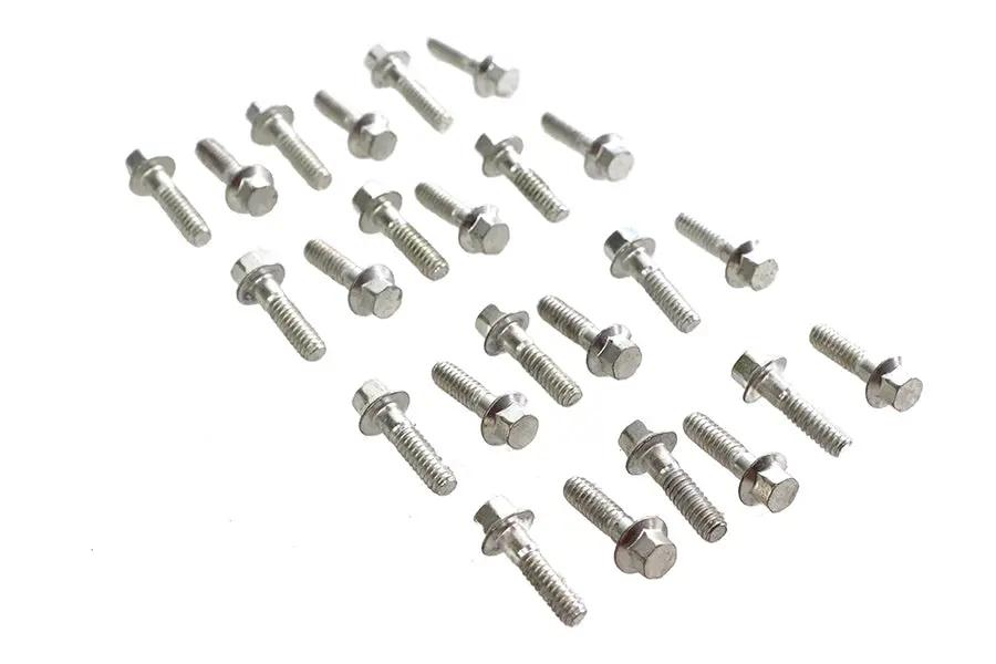 Colony Rocker Box Valve Cover Screws Short Cadmium for Harley Davidson FL Models by Colony