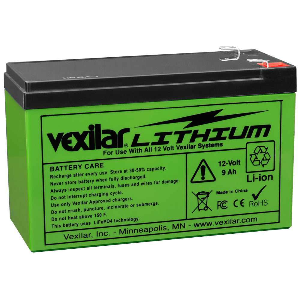 Vexilar V-100L 12V Lithium Ion Battery - Lightweight, High-Capacity Power for Fish Finders