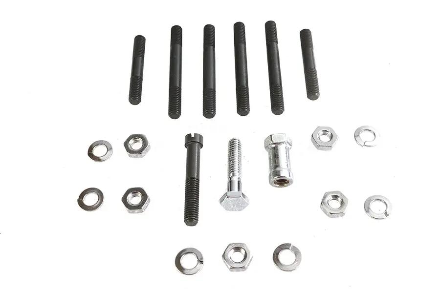Colony Oil Pump Mount Hex Kit Chrome Finish for Harley Davidson EL and FL Models by Colony