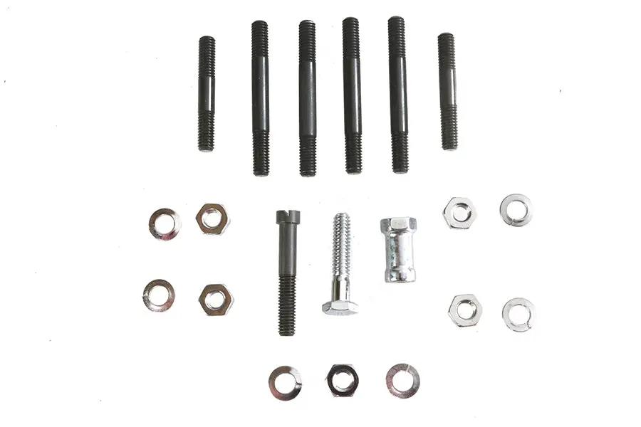 Colony Oil Pump Mount Hex Kit Chrome Finish for Harley Davidson EL and FL Models by Colony