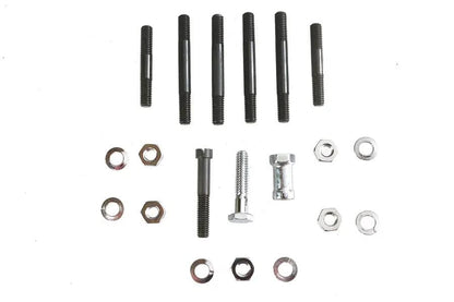 Colony Oil Pump Mount Hex Kit Chrome Finish for Harley Davidson EL and FL Models by Colony