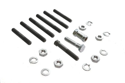 Colony Oil Pump Mount Hex Kit Chrome Finish for Harley Davidson EL and FL Models by Colony