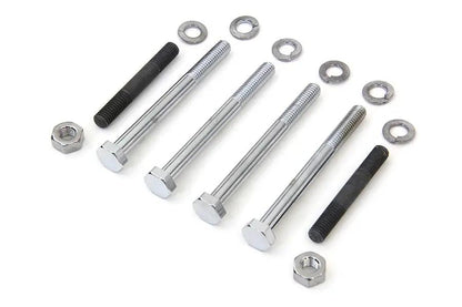 Colony Oil Pump Mount Hex Kit Chrome Finish for Harley Davidson FL (1968-1977) by Colony