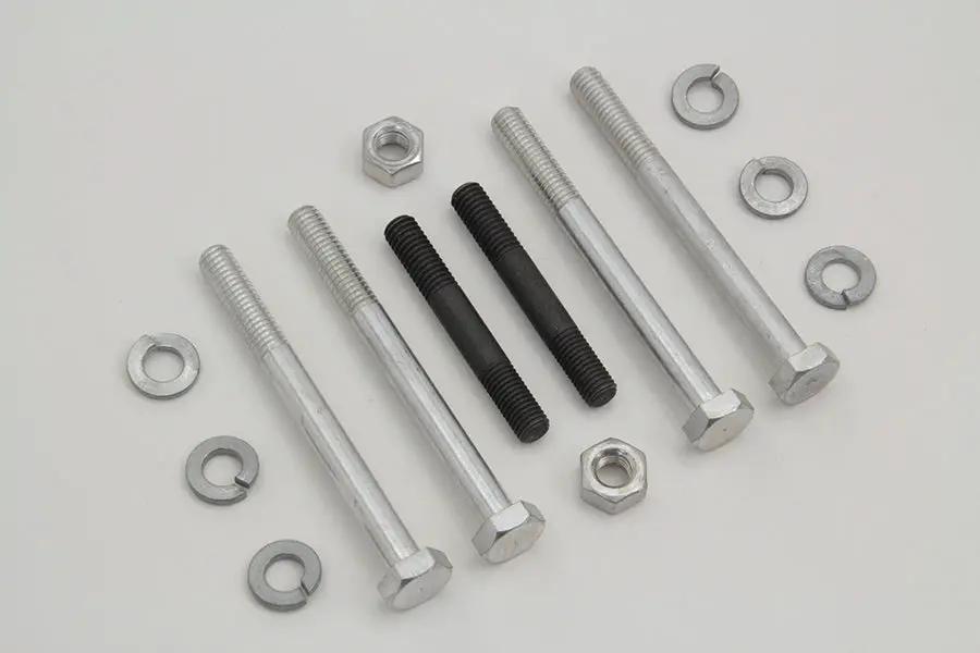 Colony Oil Pump Mount Hex Kit with Cadmium Finish for Harley Davidson FL Models by Colony