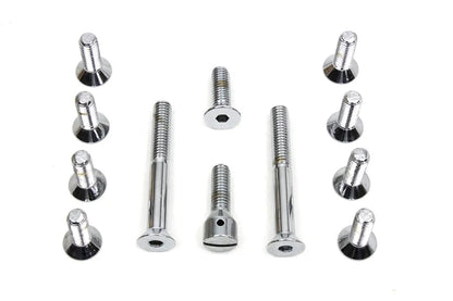 Colony Transmission Top Cover Screw Kit Chrome for Harley Davidson FL (1965-1974) by Colony