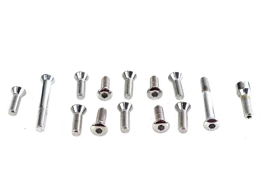 Colony Transmission Top Cover Screw Kit Chrome for Harley Davidson FL 1941-1950 by Colony