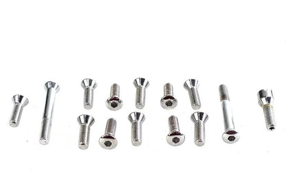 Colony Transmission Top Cover Screw Kit Chrome for Harley Davidson FL 1941-1950 by Colony