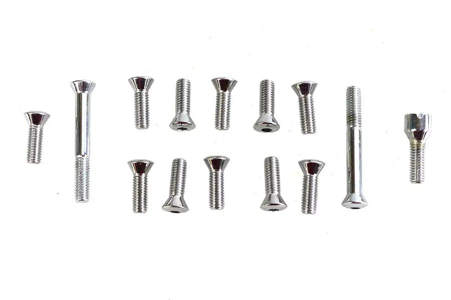 Colony Transmission Top Cover Screw Kit Chrome for Harley Davidson FL 1941-1950 by Colony