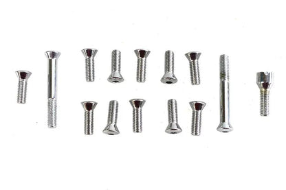 Colony Transmission Top Cover Screw Kit Chrome for Harley Davidson FL 1941-1950 by Colony