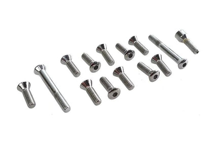 Colony Transmission Top Cover Screw Kit Chrome for Harley Davidson FL 1941-1950 by Colony