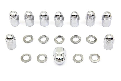 Colony Chrome Transmission Side Cover Nut Kit for Harley Davidson EL and UL Models by Colony