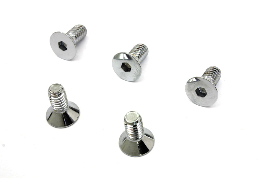 Colony Chrome Allen Type Front Disc Screw – 1/4-20 x 5/8 Inch for Harley Davidson FX and XL Models