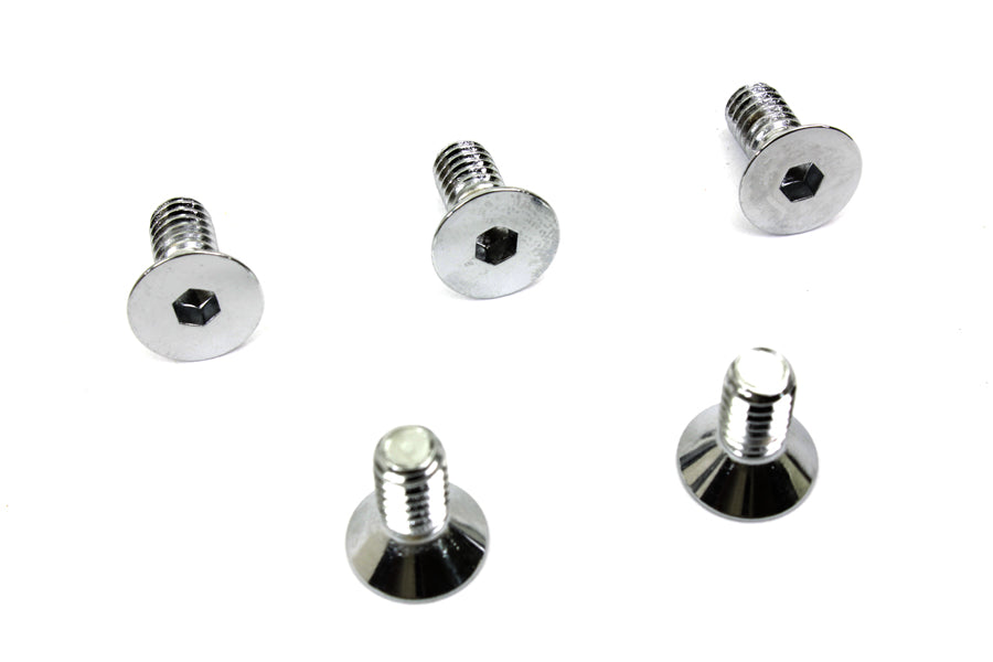 Colony Chrome Allen Type Front Disc Screw – 1/4-20 x 5/8 Inch for Harley Davidson FX and XL Models