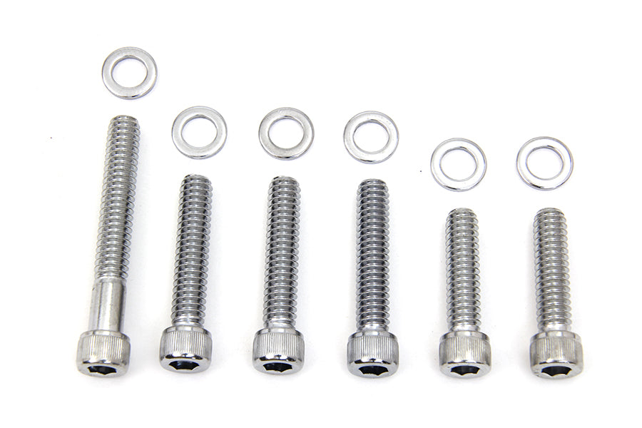 Colony Cam Cover Allen Screw Kit Chrome for Harley Davidson FL Models