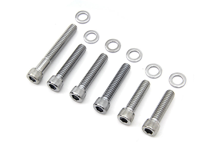 Colony Cam Cover Allen Screw Kit Chrome for Harley Davidson FL Models