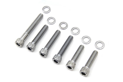 Colony Cam Cover Allen Screw Kit Chrome for Harley Davidson FL Models