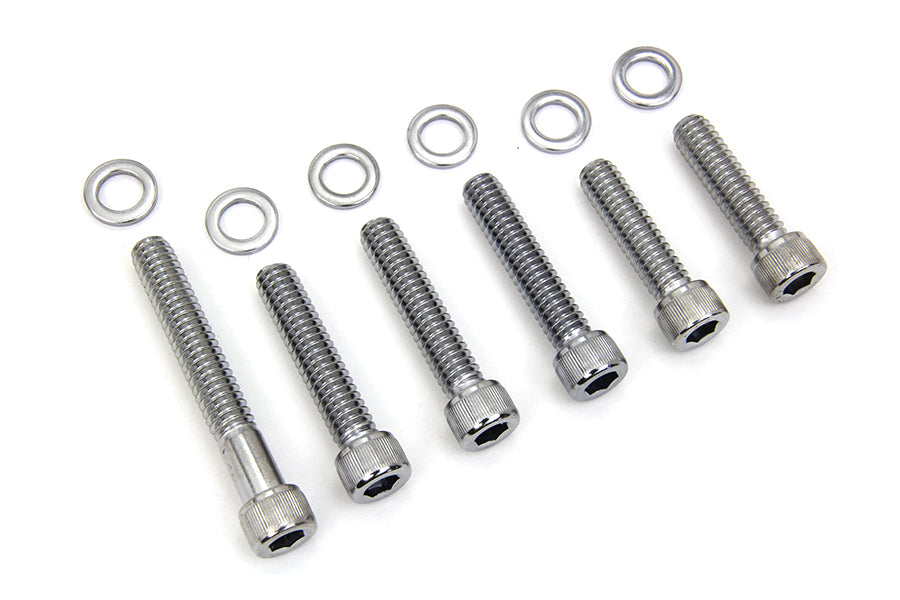 Colony Cam Cover Allen Screw Kit Chrome for Harley Davidson FL Models