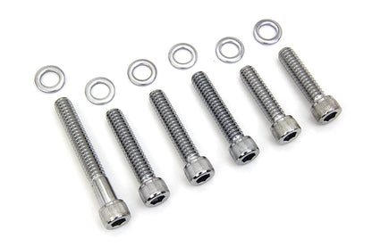 Colony Cam Cover Allen Screw Kit Chrome for Harley Davidson FL Models