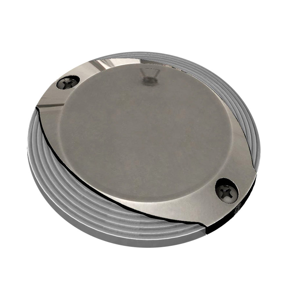 Lumitec Scallop Surface Mount Pathway Light with Spectrum RGBW and Warm White - Stainless Steel Finish