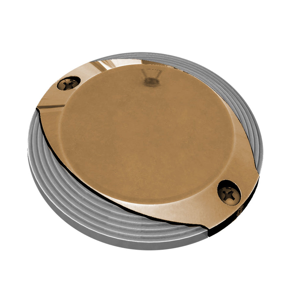 Lumitec Scallop Surface Mount Pathway Light - Spectrum RGBW and Warm White in Bronze Finish