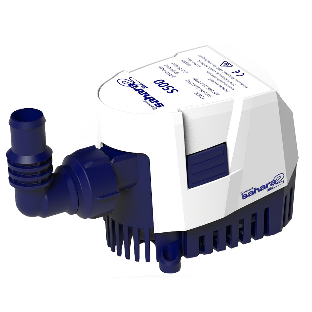 Attwood Sahara MK2 S500 Bilge Pump 12V, 500 GPH, Automatic Marine Pump